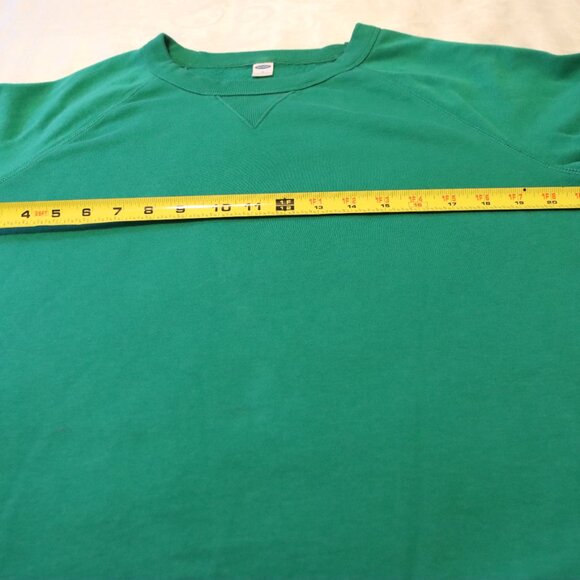 Old Navy Green Good Crew Pullover Long Sleeve Sweatshirt Size Medium Lounge - Picture 5 of 12